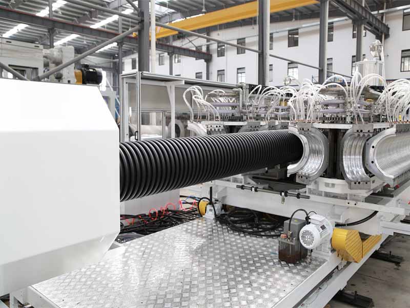 HDPE/PP卧式双壁波纹管生产线